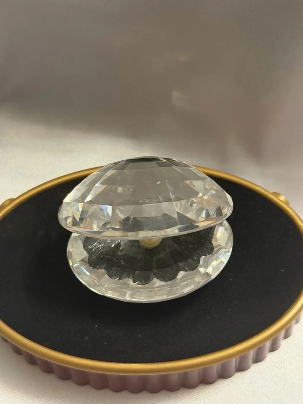 Shell With Pearl-Open With White Pearl - No Box - Aquatic Worlds by SWAROVSKI